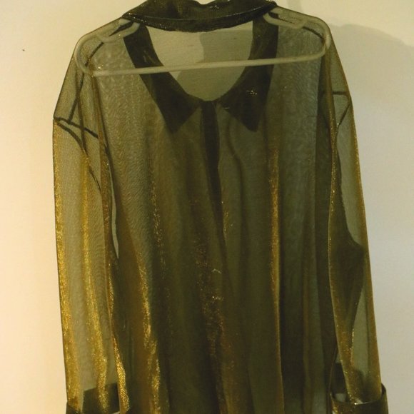 Shiny gold blouse - Picture 2 of 3